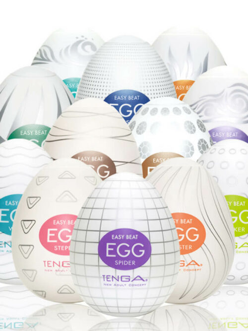Masturbatore Super Egg Set 6 pz vagina uomo maschile