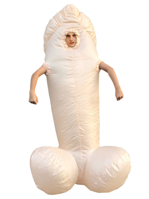 Costume gonfiabile Vestito Pene Abito Festa Carnevale Halloween Cosplay con Kit